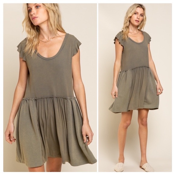 POL Caramel Cream Easy Wear Swing Dress - Picture 8 of 11